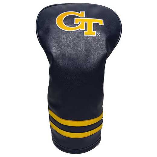 21211: Vintage Driver Head Cover Georgia Tech Yellow Jackets
